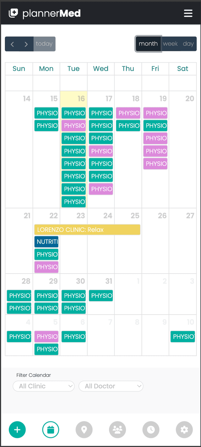 plannermed booking platform for patients